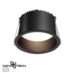 Светильник встраиваемый светодиодный 359237 SPOT Novotech черный IP20 LED 12W 220V 840Лм 3000К TRAN