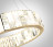 Люстра 5072/60L HALL Odeon Light золото/прозрачный/белый/металл/хрусталь/алебастр Люстра LED 60W 3700K CROSSA