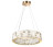 Люстра 5072/60L HALL Odeon Light золото/прозрачный/белый/металл/хрусталь/алебастр Люстра LED 60W 3700K CROSSA