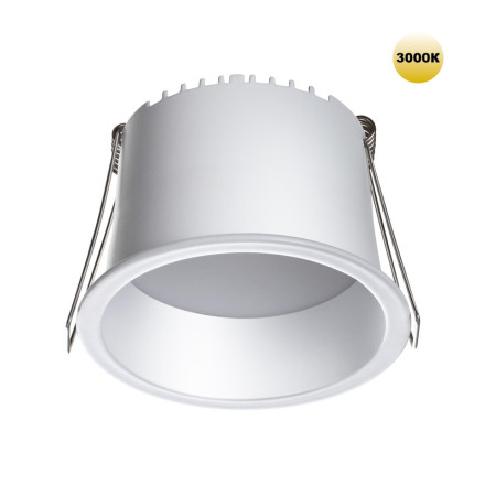 Светильник встраиваемый светодиодный 359234 SPOT Novotech белый IP20 LED 9W 220V 540Лм 3000К TRAN