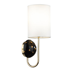 Бра 5424/1W MODERN Odeon Light EXCLUSIVE золотой/черный/белый/металл/керамика/ткань Бра E14 1*40W POLLEN