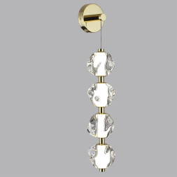 Бра 5085/17WL L-VISION Odeon Light золото/прозрачный/металл/акрил Бра LED 17W 4000K 800Лм JEMSTONE