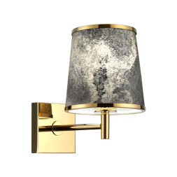 Настенный светильник 5064/1W MODERN Odeon Light античн.бронза/серо-беж./металл/натуральный камень &quot;шпон&quot; Бра E27 LED 1*10W BERGI