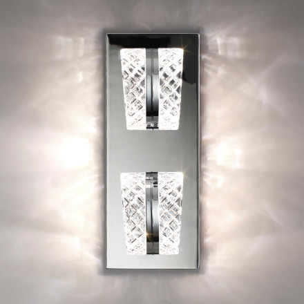 Бра 5029/8WL L-VISION Odeon Light хром/металл/акрил Бра LED 8W 4000K 415лм MIRAGE