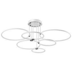 Люстра потолочная 5282/99CL LEDIO Lumion белый, хром Люстра потолочная LED 156W 3000-6000K 9899Лм 220V URSULA