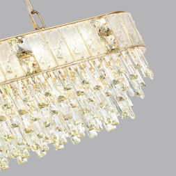 Люстра 5070/14 HALL Odeon Light золото/прозрачный/матовый/металл/хрусталь/стекло Люстра E14 14*40W FIESTA