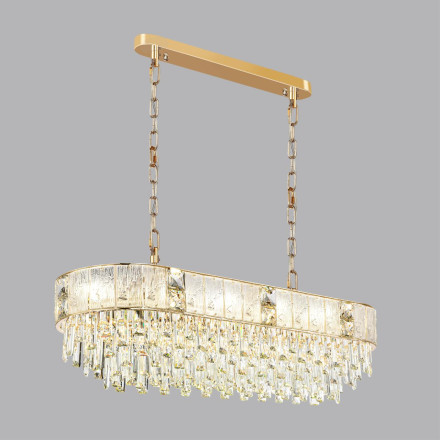 Люстра 5070/14 HALL Odeon Light золото/прозрачный/матовый/металл/хрусталь/стекло Люстра E14 14*40W FIESTA