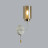 Бра 5639/1W COMFI Lumion белый, золотой Бра E14 1*40W 220V DALLIN