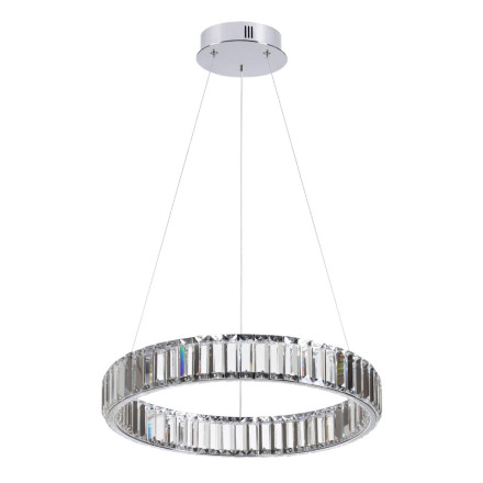 Люстра 4930/30L L-VISION Odeon Light хром/прозрачный металл/хрусталь Люстра LED 30W 4000K 3570Лм VEKIA