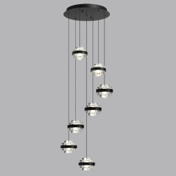 Люстра 5031/40L L-VISION Odeon Light чёрный/металл/акрил Люстра LED 40W 4000K 2528лм KLOT