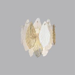 Бра 5052/3W HALL Odeon Light золото/белый/прозрачный/металл/стекло/фарфор/металл Бра E14 3*40W LACE