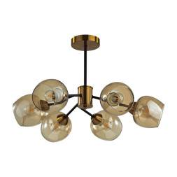 Люстра потолочная 5649/6C COMFI Lumion чёрный, бронза Люстра потолочная E27 6*60W 220V ODELL