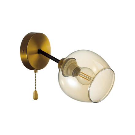 Бра 5649/1W COMFI Lumion чёрный, бронза Бра E27 1*60W 220V ODELL