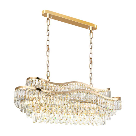 Люстра 5073/15 HALL Odeon Light золото/прозрачный/металл/хрусталь Люстра E14 15*40W WAYTA