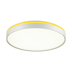 Настенно-потолочный светильник 7709/EL COLOR Sonex пластик/желтый LED 70Вт 3000-6000К D500 IP43 пульт ДУ KEZO YELLOW