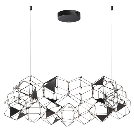Люстра 5087/68L L-VISION Odeon Light черный хром/металл Люстра LED 68W 4000K 3740Лм TRELLIS