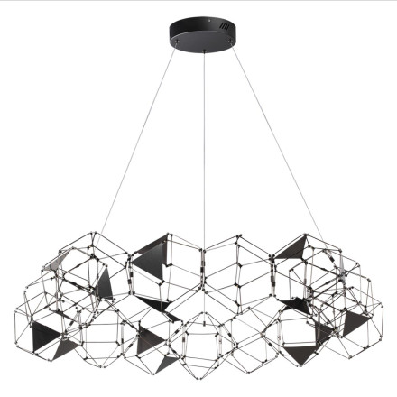 Люстра 5087/68L L-VISION Odeon Light черный хром/металл Люстра LED 68W 4000K 3740Лм TRELLIS