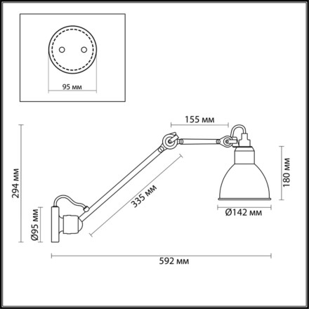 Спот Arta 4126/1WD Odeon Light