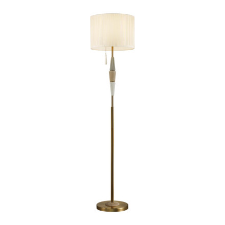Торшер 5403/1FA CLASSIC Odeon Light EXCLUSIVE бронзовый/светло-коричневый/кремовый/металл/керамика/ткань Торшер E27 1*60W LATTE