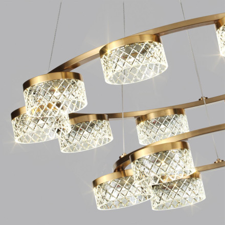 Люстра 5032/96L L-VISION Odeon Light античн.бронза/металл/акрил Люстра LED 96W 4000K 6333лм FIVRE