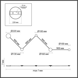 Настенный светильник 6625/25WL HIGHTECH Odeon Light бежевый/металл/травертин IP20 LED 25W 3000K 220V TRAVERTINO