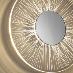 Настенный светильник 6628/9WL MIDCENT Odeon Light полированный хром/металл/акрил IP20 LED 9W 3000K 220V SOLARIS