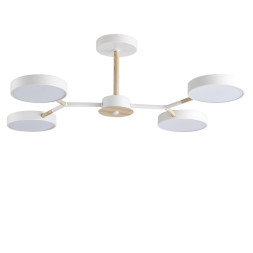 Люстра потолочная 5652/72CL LEDIO Lumion белый, дерево Люстра потолочная LED 72W 3000-6000K 3253Лм 220V BRAD