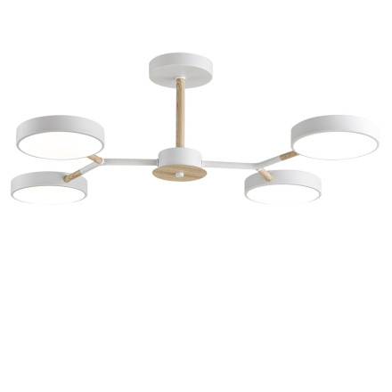 Люстра потолочная 5652/72CL LEDIO Lumion белый, дерево Люстра потолочная LED 72W 3000-6000K 3253Лм 220V BRAD