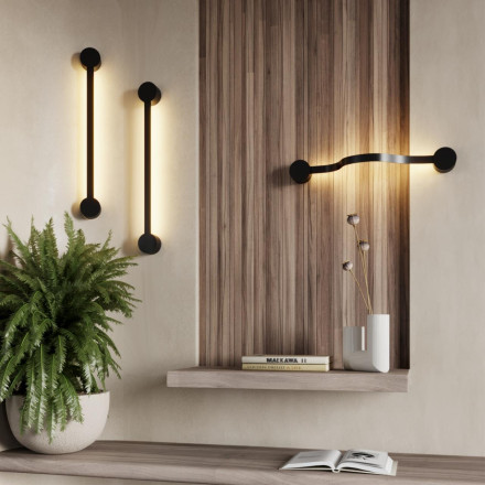 Настенный гибкий светильник 6667/12WL HIGHTECH Odeon Light металл/черный IP20 LED 12W 3000K STICH