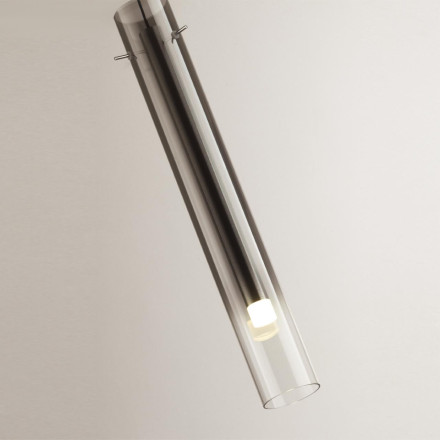 Подвес 5061/5LA PENDANT Odeon Light серебристый/дымчатый/металл/стекло Подвес LED 4W 3000K SHINY