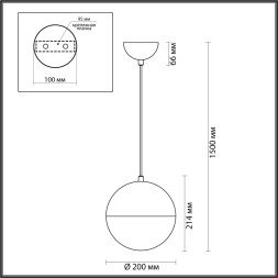 Подвесной светильник Pinga 4959/1A Odeon Light