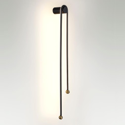 Настенный светильник 6633/18WL HIGHTECH Odeon Light металл/черный/акрил Настенный светильник IP20 LED 18W 3000K 220V MEMFI