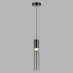 Подвес 5058/5L PENDANT Odeon Light черный/дымчатый/металл/стекло Подвес LED 5W 3000K SCROW