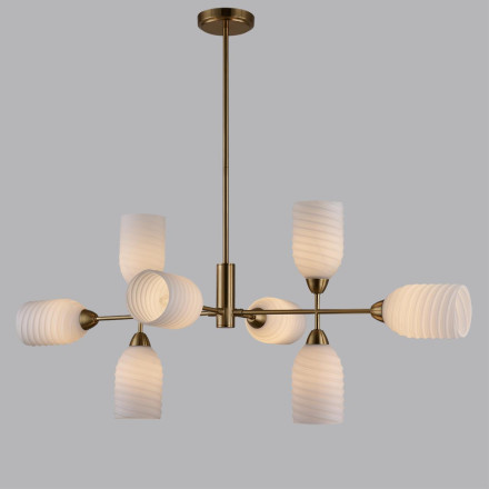 Люстра потолочная 6512/8C MODERNI Lumion латунь Люстра потолочная E14 8*40W 220V MONROE