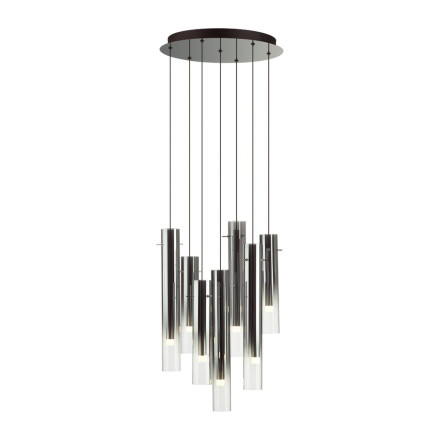 Люстра каскадная 5061/32L PENDANT Odeon Light черный/темн.хром/металл/стекло Люстра каскадная LED 7*4W 3000K SHINY