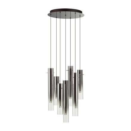 Люстра каскадная 5061/32L PENDANT Odeon Light черный/темн.хром/металл/стекло Люстра каскадная LED 7*4W 3000K SHINY
