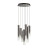 Люстра каскадная 5061/32L PENDANT Odeon Light черный/темн.хром/металл/стекло Люстра каскадная LED 7*4W 3000K SHINY