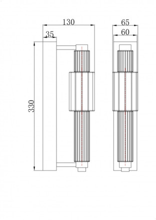Бра Verticale MOD308WL-L9BL3K Maytoni
