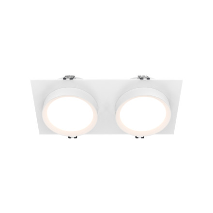 Встраиваемый светильник Technical DL086-02-GX53-SQ-W Maytoni Technical Downlight Hoop Белый GX53
