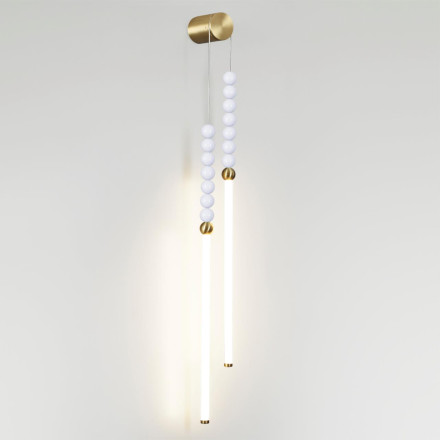 Настенный светильник 6639/16WL HIGHTECH Odeon Light металл/античная бронза/белые бусы из акрила IP20 LED 16W 3500K 220V MONELLA