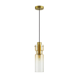 Подвес 5057/1A PENDANT Odeon Light золотой/янтарный/металл/стекло Подвес E27 1*40W SCROW