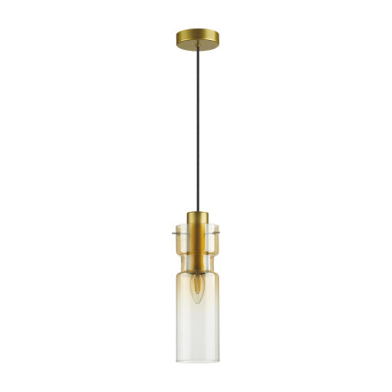 Подвес 5057/1A PENDANT Odeon Light золотой/янтарный/металл/стекло Подвес E27 1*40W SCROW