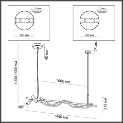 Подвесной светильник Corda 4397/30L Odeon Light