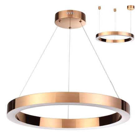 Подвесной светильник 3885/35LAY L-VISION Odeon Light полированное золото/металл LED 4000K 35W 1035lm 220V BRIZZI