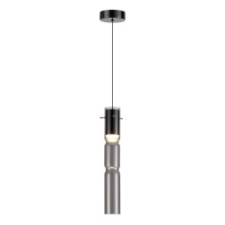 Подвес 5059/5L PENDANT Odeon Light черный/дымчатый/металл/стекло Подвес LED 5W 3000K SCROW