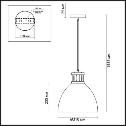 Подвесной светильник Viola 3321/1 Odeon Light