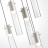 Люстра каскадная 5058/25LB PENDANT Odeon Light белый/прозрачный/металл/стекло Люстра каскадная LED 5*5W 3000K SCROW