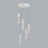 Люстра каскадная 5058/25LB PENDANT Odeon Light белый/прозрачный/металл/стекло Люстра каскадная LED 5*5W 3000K SCROW
