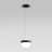 Подвес 5075/12L L-VISION Odeon Light черный/прозрачн./молочный/металл/акрил LED 12W 4000K 600лм RONI