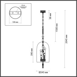 Подвесной светильник Bell 4892/3 Odeon Light